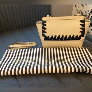 Rare Henri Bendel Ribbon Lace up Purse with Dust Bag